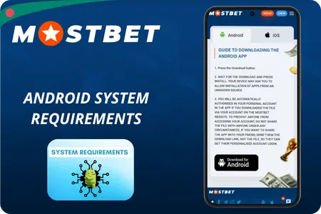 Android System Requirements Mostbet