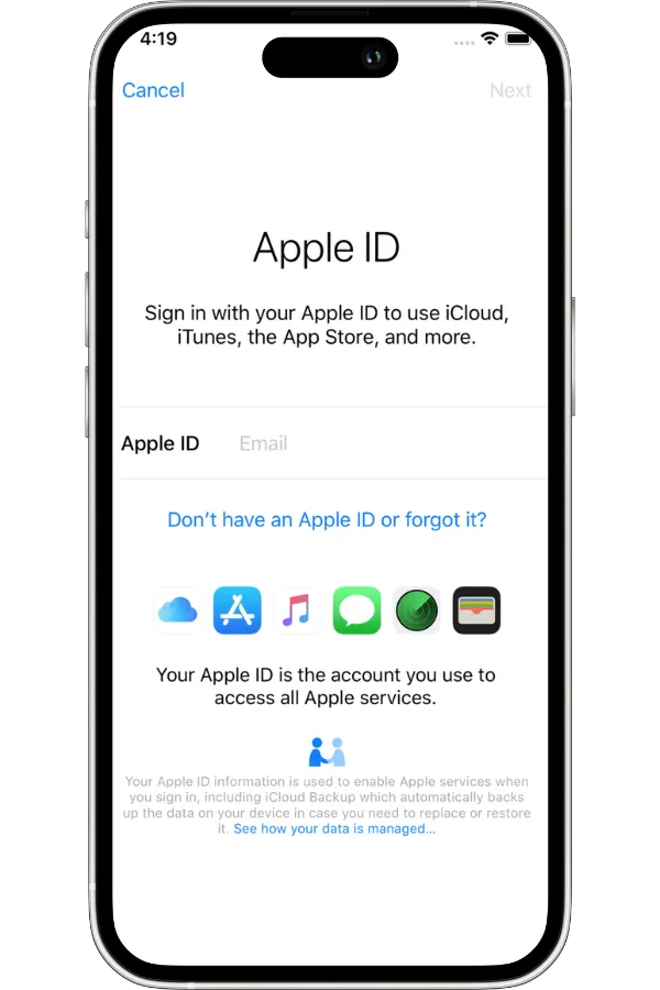 Sign in with Apple ID